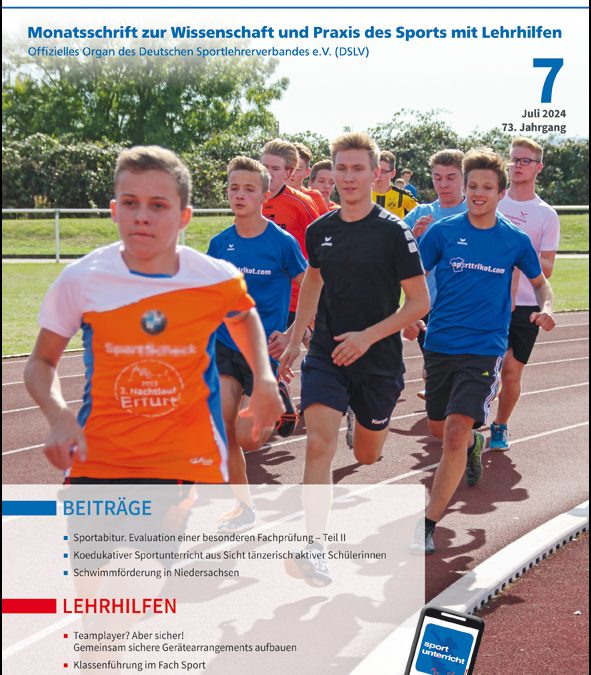 Neue Ausgabe der Zeitschrift sportunterricht: Juli 2024